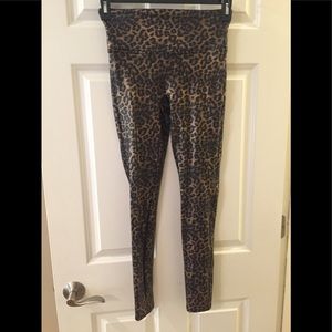 Spanx leopard shine leggings